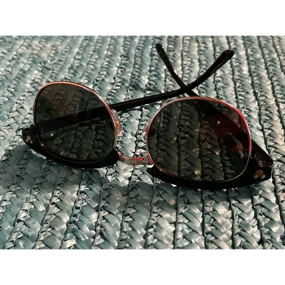 Disney Sunglasses with Maui Jim Hard Case Black Frame UV Protection